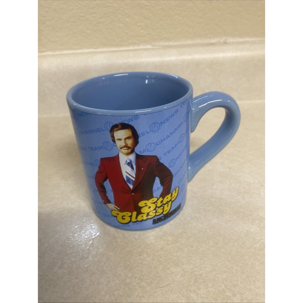 Anchorman Ron Burgundy Ceramic Coffee Mug Stay Classy Mug Cup